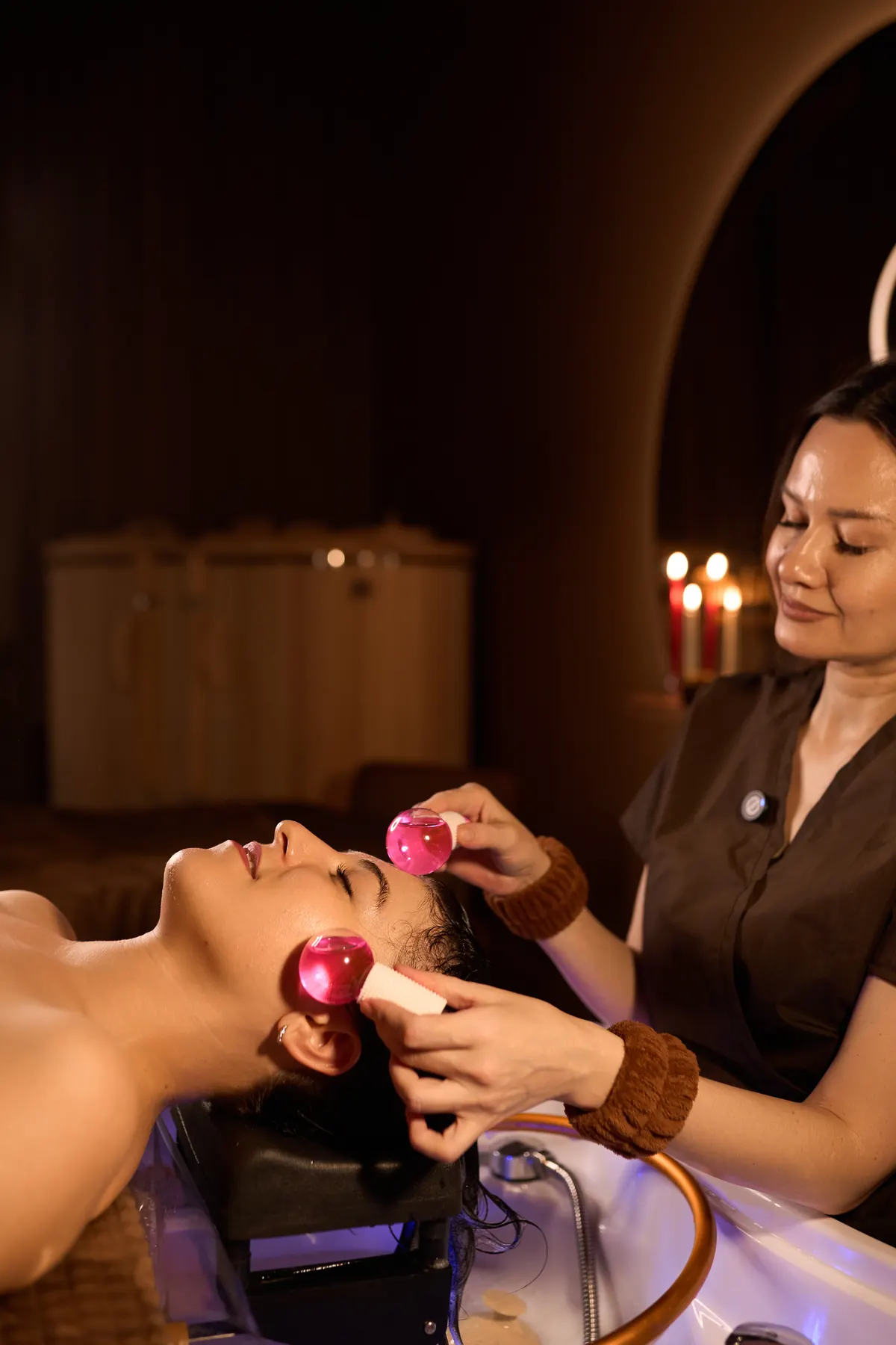Массаж головы в Skin Line SPA Чебоксары — криосферы